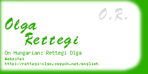 olga rettegi business card